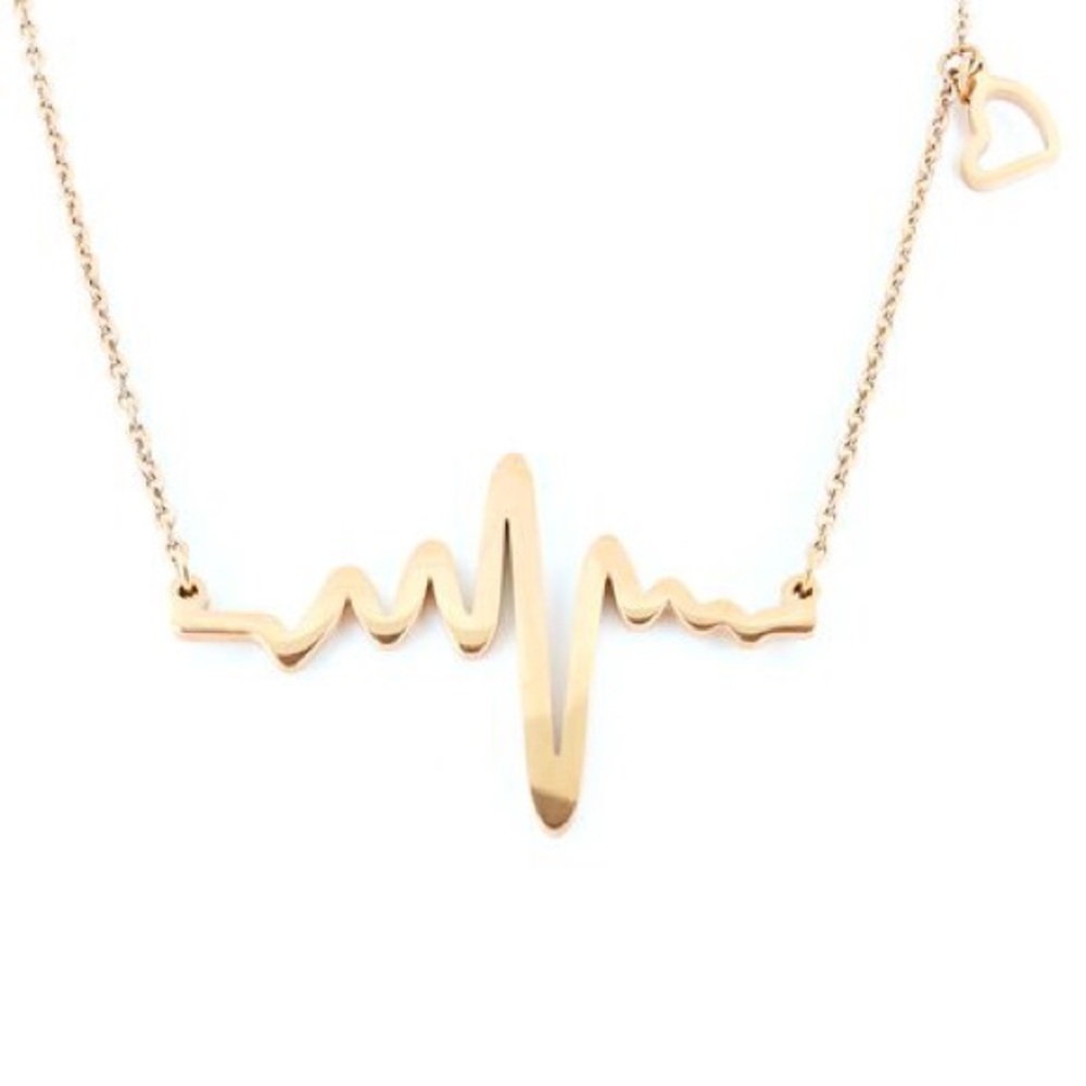 Heartbeat Necklace – Gold